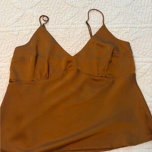 Abercrombie & Fitch Brown Silk Camisole Top